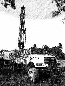 Partridge well drilling rig